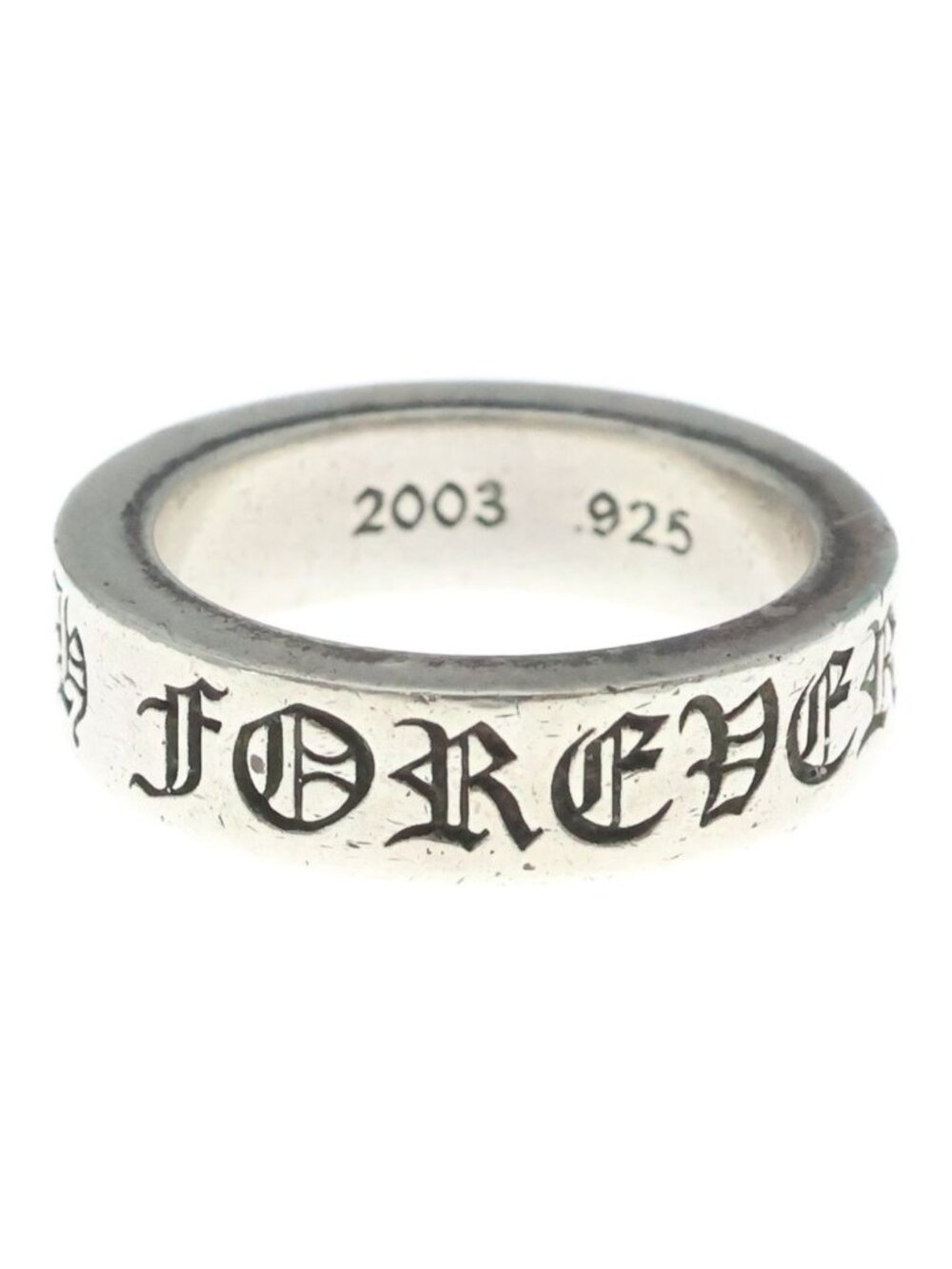 Chrome Hearts Spacer Forever Ring Silver
